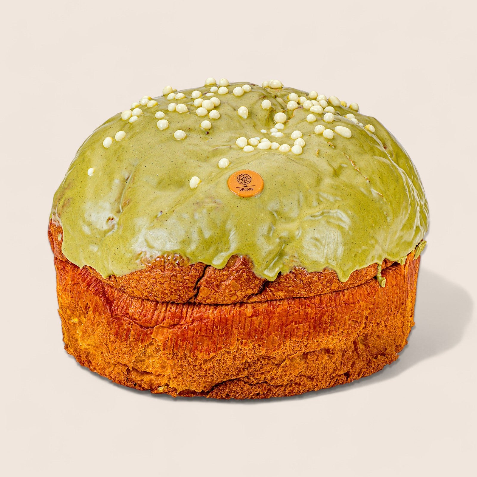 Panettone artigianale al Pistacchio di Sicilia, con vasetto di crema spalmabile al pistacchio