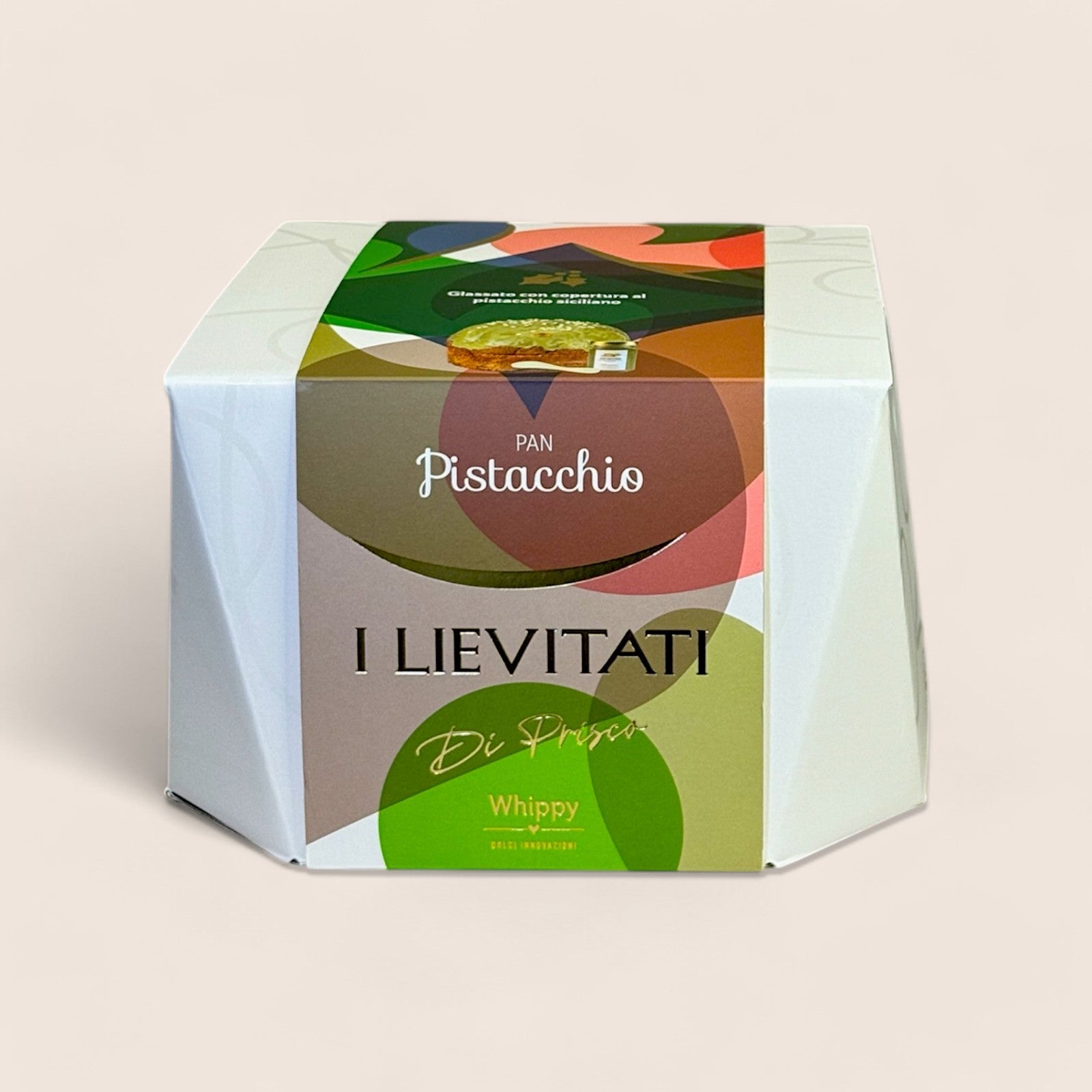 Panettone artigianale al Pistacchio di Sicilia, con vasetto di crema spalmabile al pistacchio