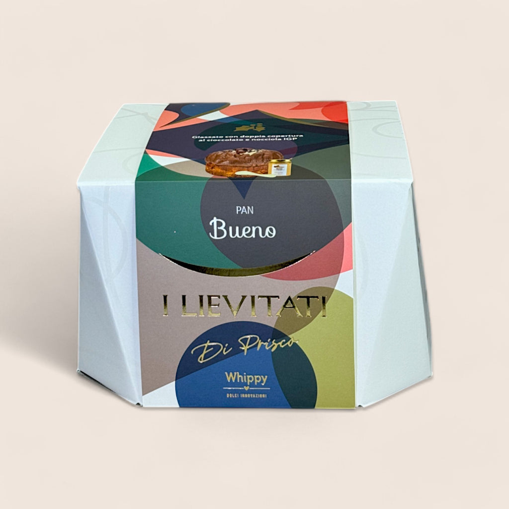 Panettone artigianale Goloso Nocciolatte, con vasetto di crema spalmabile Gran Nocciola IGP