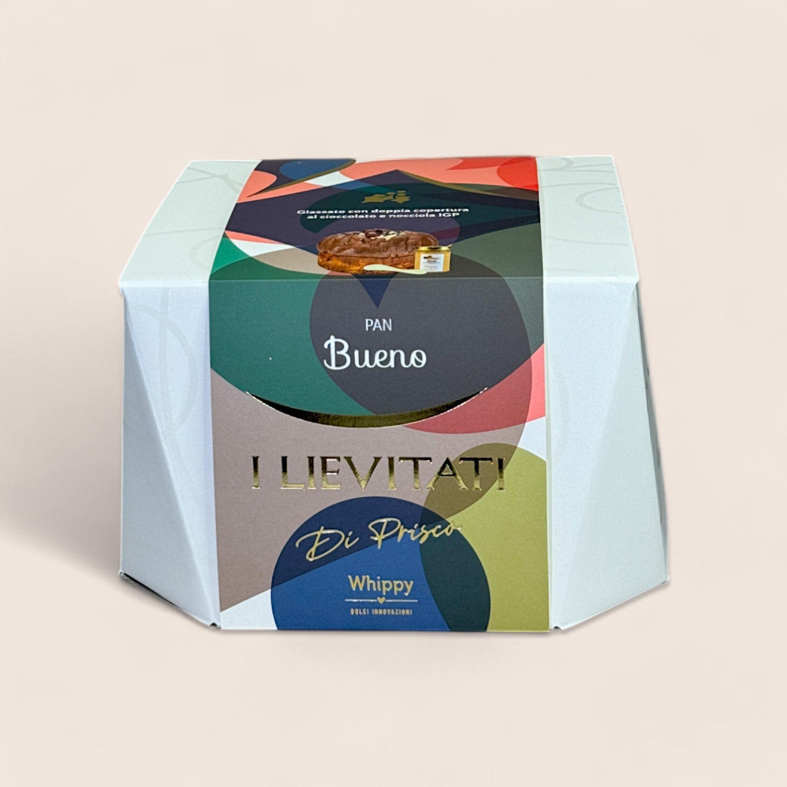 Panettone artigianale Goloso Nocciolatte, con vasetto di crema spalmabile Gran Nocciola IGP