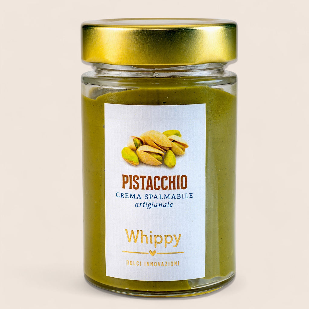 Spalmabile al pistacchio, gustosa crema spalmabile al gusto pistacchio in vasetto da 220g