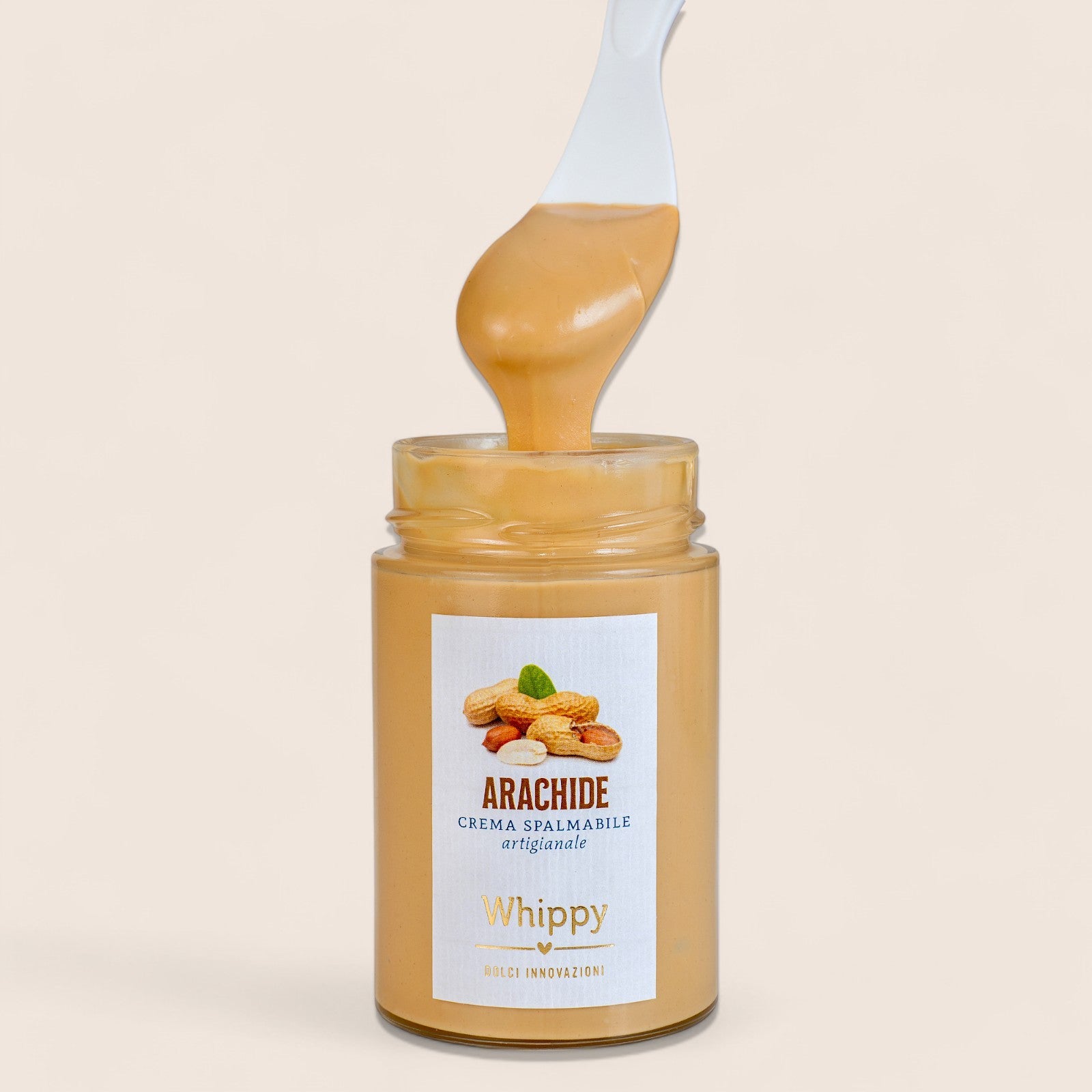 Crema Spalmabile di Arachidi,gustosa crema spalmabile al gusto di arachidi in vasetto da 220g