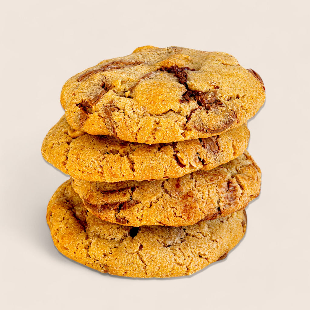 Cookies ripieni, goduriosi biscotti formato xl in confezione da 5
