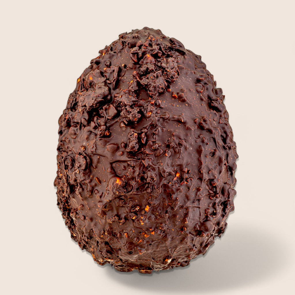 Uovo di Pasqua Nocciolato fondente, con golosa sorpresa