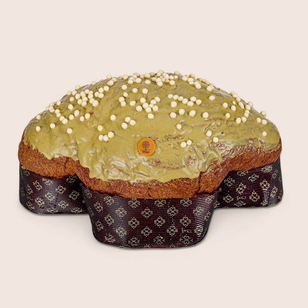 Colomba artigianale Pistacchiosa, con vasetto di crema spalmabile artigianale al pistacchio