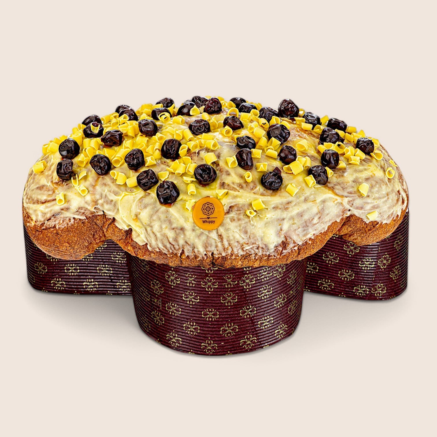 Artisanal Colomba with Enchanted Amarena, filled with candied cherries and pastry cream