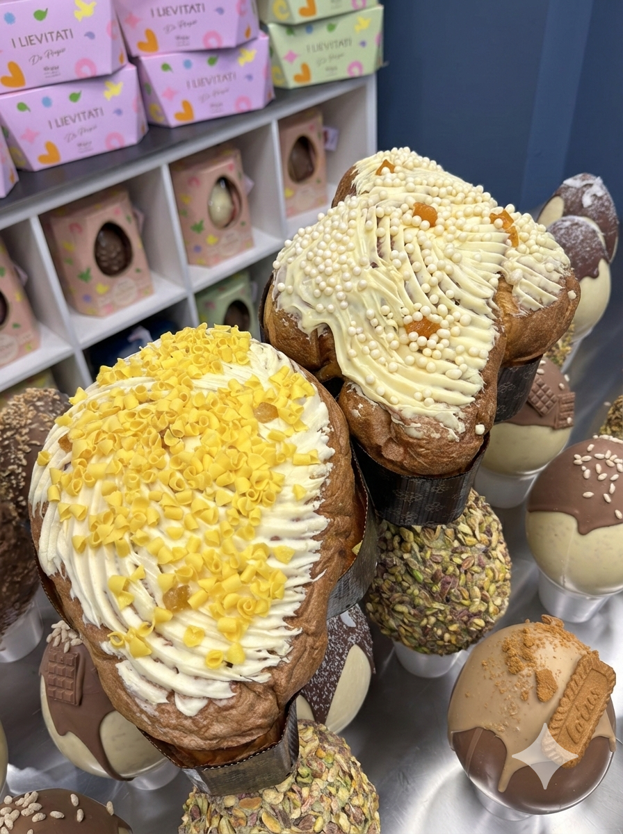 Colomba artigianale  Amalfitana, farcita con crema al limoncello